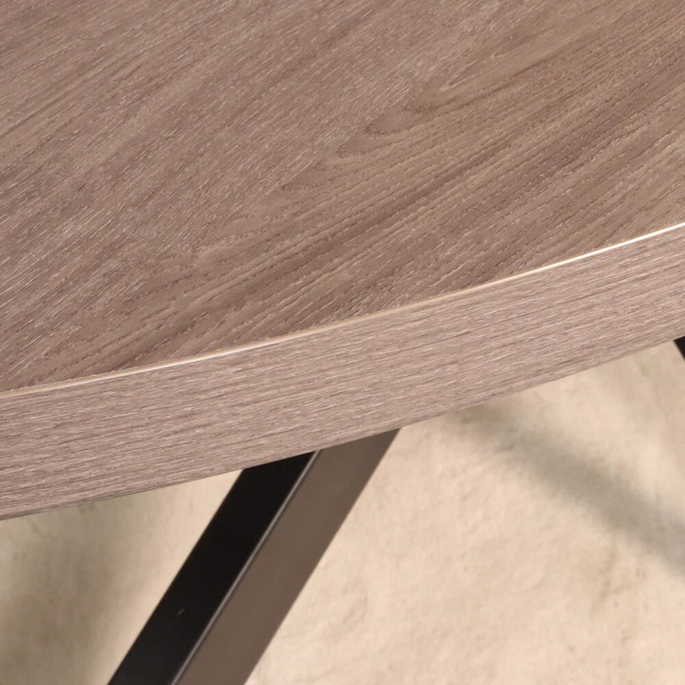 Eettafel ovaal melamine 210cm Tommy grijs ovale tafel Eettafel ovaal melamine 210cm Tommy grijs ovale tafel