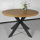 Eettafel rond melamine 120cm Sanne lichtbruin ronde tafel Eettafel rond melamine 120cm Sanne lichtbruin ronde tafel