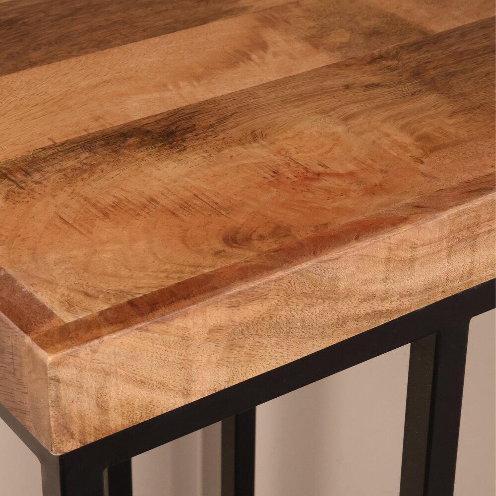 Bijzettafel mangohout Don 150cm bruin Bijzettafel mangohout Don 150cm bruin