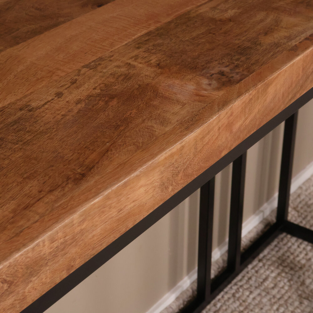 Bijzettafel mangohout Don 150cm bruin Bijzettafel mangohout Don 150cm bruin