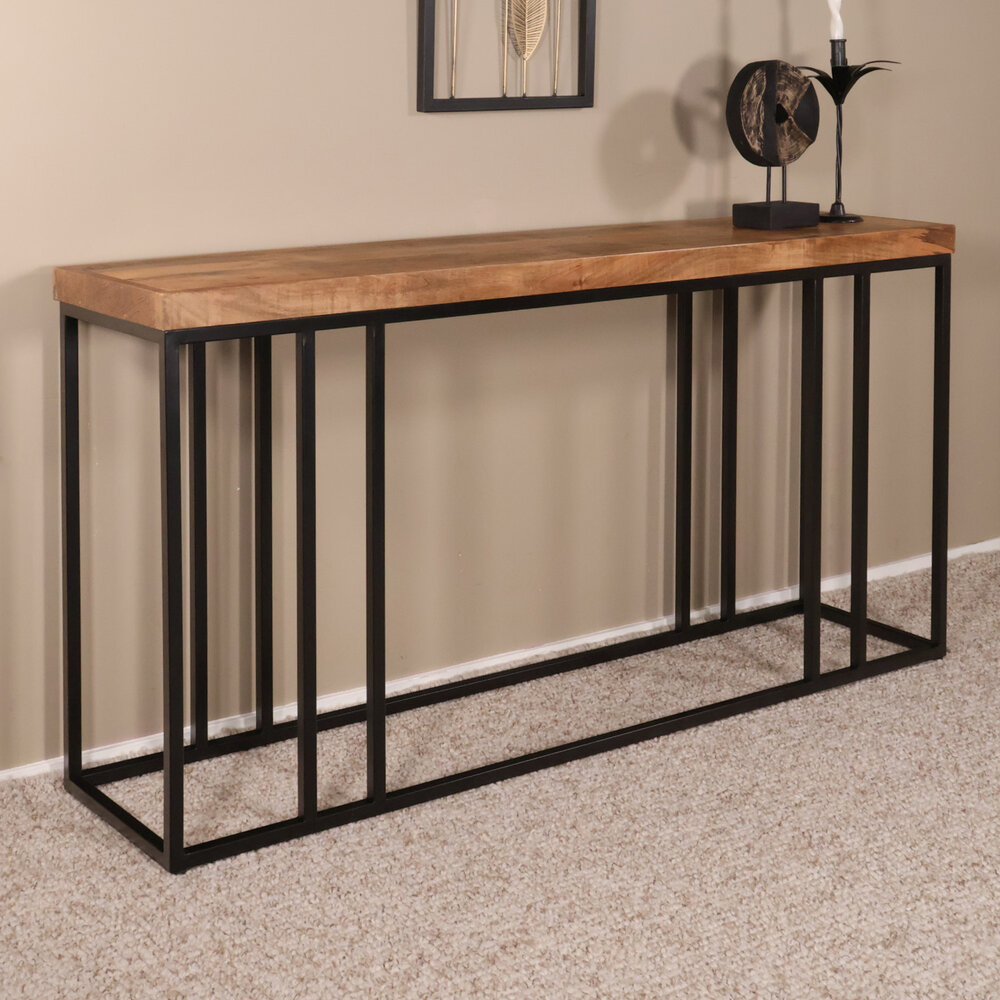 Bijzettafel mangohout Don 150cm bruin Bijzettafel mangohout Don 150cm bruin