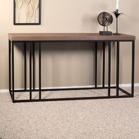 Lizzely Garden & Living Bijzettafel 150cm mangohout Don walnoot Lizzely Garden & Living Bijzettafel 150cm mangohout Don walnoot