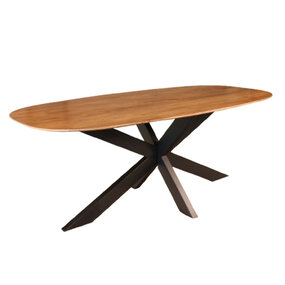 Lizzely Garden & Living Eettafel deens ovaal mangohout 200cm Austin lichtbruin ovale tafel duurzaam mango eetkamertafel Lizzely Garden & Living Eettafel deens ovaal mangohout 200cm Austin lichtbruin ovale tafel duurzaam mango eetkamertafel