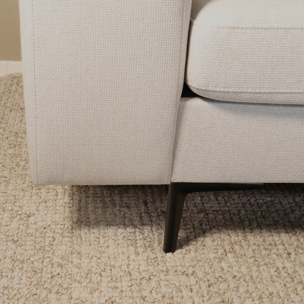 Hoekbank Verona 265cm beige chenille rechts Hoekbank Verona 265cm beige chenille rechts