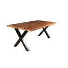 Eettafel Zeno rechthoekig 200cm bruin mangohout