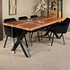 Lizzely Garden & Living Eettafel Zeno rechthoekig 200cm bruin mangohout Lizzely Garden & Living Eettafel Zeno rechthoekig 200cm bruin mangohout