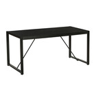 Eettafel Flora rechthoekig 160cm zwart mangohout Eettafel Flora rechthoekig 160cm zwart mangohout