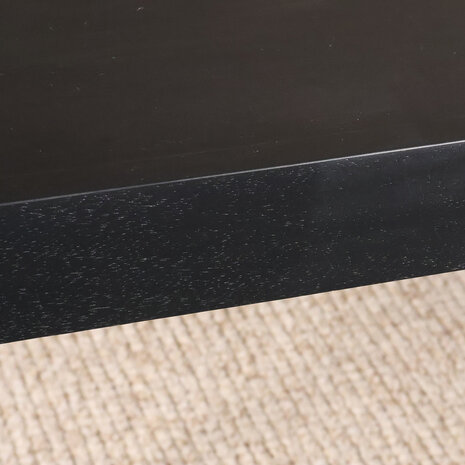 Lizzely Garden & Living Eettafel Flora rechthoekig 160cm zwart mangohout