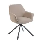 Eetkamerstoel draaibaar Dakota taupe draaibare eetstoel Eetkamerstoel draaibaar Dakota taupe draaibare eetstoel