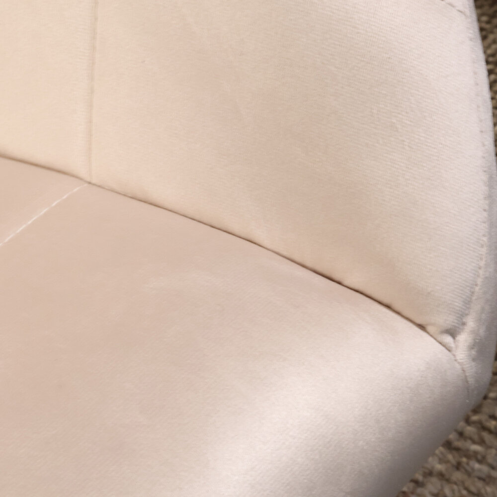 Eetkamerstoel met armleuning Barbara zand eetstoel