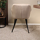 Lizzely Garden & Living Eetkamerstoel met armleuning Barbara taupe velvet Lizzely Garden & Living Eetkamerstoel met armleuning Barbara taupe velvet