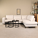 Lizzely Garden & Living Hoekbank Havana 260cm beige chenille rechts Lizzely Garden & Living Hoekbank Havana 260cm beige chenille rechts