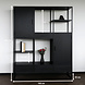 Lizzely Garden & Living Kast zwart industrieel Dani mangohout 200cm hoog vakkenkast wandkast Lizzely Garden & Living Kast zwart industrieel Dani mangohout 200cm hoog vakkenkast wandkast