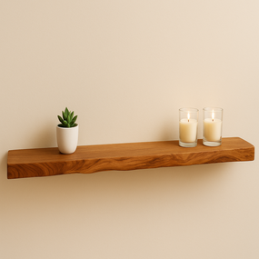 Lizzely Garden & Living Wandplank Inge industrieel lengte 125cm acacia hout muurdecoratie Lizzely Garden & Living Wandplank Inge industrieel lengte 125cm acacia hout muurdecoratie