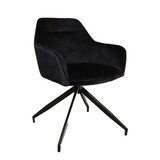 Lizzely Garden & Living Eetkamerstoel draaibaar Montana zwart draaibare eetstoel Lizzely Garden & Living Eetkamerstoel draaibaar Montana zwart draaibare eetstoel