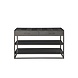 Lizzely Garden & Living Bijzettafel mangohout visgraat Livia 120cm zwart Lizzely Garden & Living Bijzettafel mangohout visgraat Livia 120cm zwart