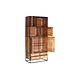 Lizzely Garden & Living Kast industrieel mangohout Paris bruin visgraat 200cm Lizzely Garden & Living Kast industrieel mangohout Paris bruin visgraat 200cm