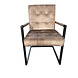 Lizzely Garden & Living Eetkamerstoel met armleuning Milan beige velvet Lizzely Garden & Living Eetkamerstoel met armleuning Milan beige velvet
