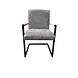 Lizzely Garden & Living Eetkamerstoel met armleuning Milan grijs chenille Lizzely Garden & Living Eetkamerstoel met armleuning Milan grijs chenille