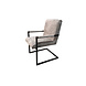 Lizzely Garden & Living Eetkamerstoel met armleuning Milan grijs chenille Lizzely Garden & Living Eetkamerstoel met armleuning Milan grijs chenille