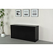 Lizzely Garden & Living Dressoir melamine Cassie zwart 160cm Lizzely Garden & Living Dressoir melamine Cassie zwart 160cm
