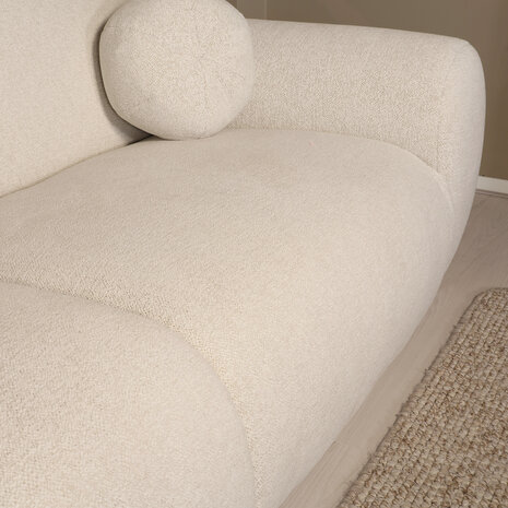 Lizzely Garden & Living Hoekbank Neva 300cm chenille gebroken wit links Lizzely Garden & Living Hoekbank Neva 300cm chenille gebroken wit links