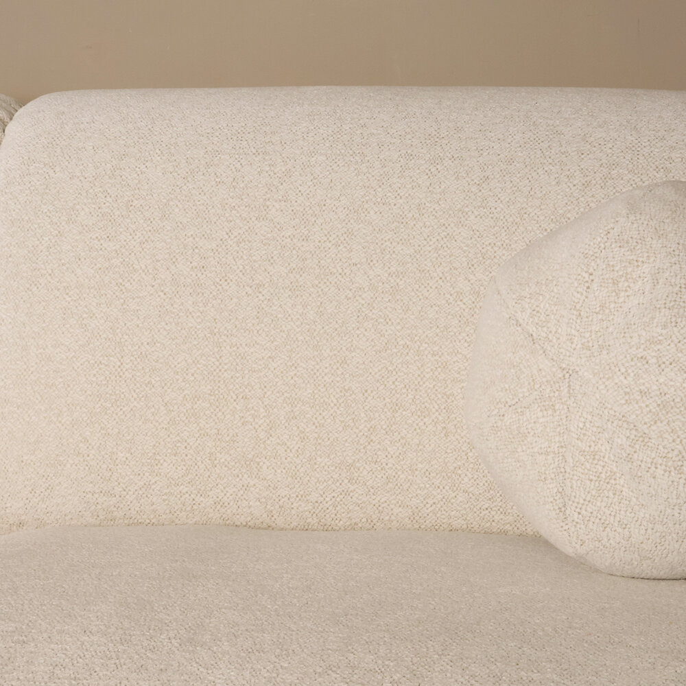 Hoekbank Neva 300cm chenille gebroken wit links Hoekbank Neva 300cm chenille gebroken wit links