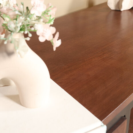 Lizzely Garden & Living TV meubel industrieel Liv walnoot mangohout 150cm lengte Lizzely Garden & Living TV meubel industrieel Liv walnoot mangohout 150cm lengte