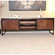 Lizzely Garden & Living TV meubel industrieel Liv walnoot mangohout 150cm lengte Lizzely Garden & Living TV meubel industrieel Liv walnoot mangohout 150cm lengte