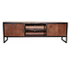 Lizzely Garden & Living TV meubel industrieel Liv walnoot mangohout 150cm lengte Lizzely Garden & Living TV meubel industrieel Liv walnoot mangohout 150cm lengte