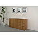Lizzely Garden & Living Dressoir melamine Cassie lichtbruin 160cm Lizzely Garden & Living Dressoir melamine Cassie lichtbruin 160cm
