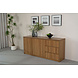 Lizzely Garden & Living Dressoir melamine Cassie lichtbruin 180cm Lizzely Garden & Living Dressoir melamine Cassie lichtbruin 180cm