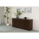 Lizzely Garden & Living Dressoir melamine Cassie walnoot bruin 180cm Lizzely Garden & Living Dressoir melamine Cassie walnoot bruin 180cm