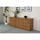 Lizzely Garden & Living Dressoir melamine Cassie lichtbruin 200cm Lizzely Garden & Living Dressoir melamine Cassie lichtbruin 200cm
