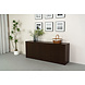 Lizzely Garden & Living Dressoir melamine Cassie walnoot bruin 200cm Lizzely Garden & Living Dressoir melamine Cassie walnoot bruin 200cm