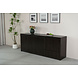 Lizzely Garden & Living Dressoir melamine Cassie eiken zwart 200cm Lizzely Garden & Living Dressoir melamine Cassie eiken zwart 200cm