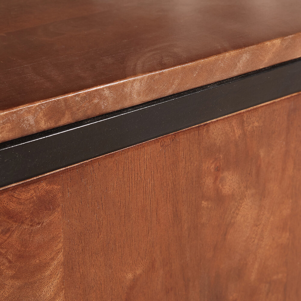 TV meubel industrieel Liv walnoot mangohout 180cm lengte TV meubel industrieel Liv walnoot mangohout 180cm lengte