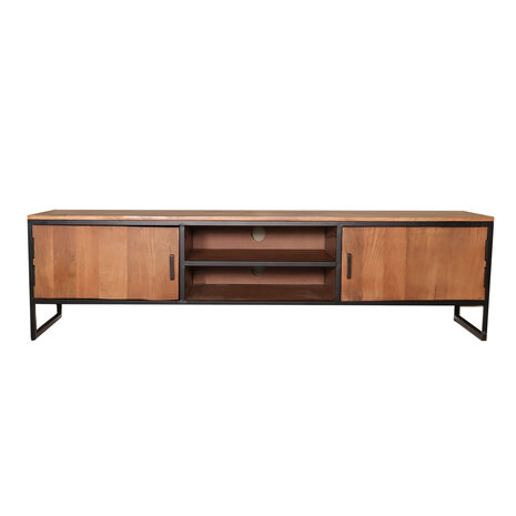 Lizzely Garden & Living TV meubel industrieel Liv bruin mangohout 180cm lengte Lizzely Garden & Living TV meubel industrieel Liv bruin mangohout 180cm lengte