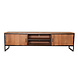 Lizzely Garden & Living TV meubel industrieel Liv bruin mangohout 180cm lengte Lizzely Garden & Living TV meubel industrieel Liv bruin mangohout 180cm lengte