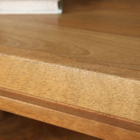 Lizzely Garden & Living TV meubel industrieel Avelyn lichtbruin mangohout 160cm Lizzely Garden & Living TV meubel industrieel Avelyn lichtbruin mangohout 160cm