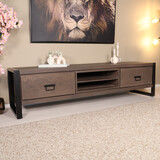 Lizzely Garden & Living Tv meubel walnoot mangohout 180cm Avelyn Lizzely Garden & Living Tv meubel walnoot mangohout 180cm Avelyn