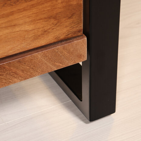 Lizzely Garden & Living TV meubel industrieel Avelyn bruin mangohout 160cm lengte Lizzely Garden & Living TV meubel industrieel Avelyn bruin mangohout 160cm lengte