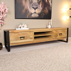 Tv meubel lichtbruin mangohout 180cm Avelyn Tv meubel lichtbruin mangohout 180cm Avelyn