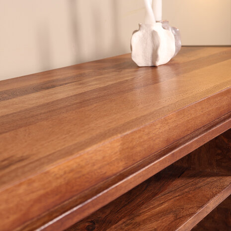 Lizzely Garden & Living TV meubel industrieel Avelyn bruin mangohout 180cm lengte Lizzely Garden & Living TV meubel industrieel Avelyn bruin mangohout 180cm lengte