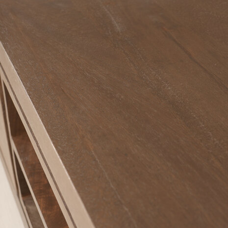 Lizzely Garden & Living TV meubel industrieel Avelyn walnoot mangohout 200cm Lizzely Garden & Living TV meubel industrieel Avelyn walnoot mangohout 200cm