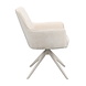 Lizzely Garden & Living Eetkamerstoel draaibaar beige chenille Lumi met beige poot Lizzely Garden & Living Eetkamerstoel draaibaar beige chenille Lumi met beige poot