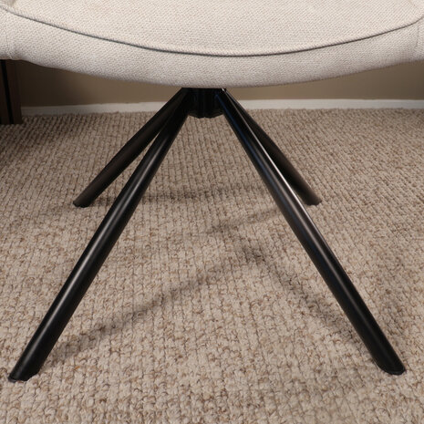 Lizzely Garden & Living Eetkamerstoel draaibaar Dakota beige draaibare eetstoel Lizzely Garden & Living Eetkamerstoel draaibaar Dakota beige draaibare eetstoel