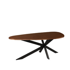 Lizzely Garden & Living Eettafel organisch Jillian 210cm bruin eiken fineer Lizzely Garden & Living Eettafel organisch Jillian 210cm bruin eiken fineer