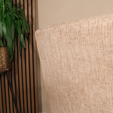 Lizzely Garden & Living Eetkamerstoel met armleuning Milan beige chenille Lizzely Garden & Living Eetkamerstoel met armleuning Milan beige chenille
