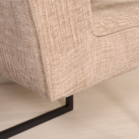 Lizzely Garden & Living Eetkamerstoel met armleuning Milan beige chenille Lizzely Garden & Living Eetkamerstoel met armleuning Milan beige chenille